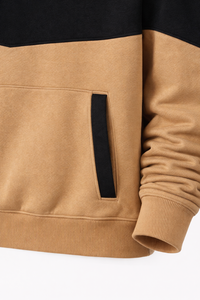 Sudadera con Capucha Personalizada con Bloques de Color |   Sudadera con Capucha de Forro Polar con Diseño de Patchwork |   Sudadera con Capucha Unisex de Estilo Urbano OEM ODM - Product Image 4