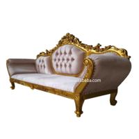Canapés de salon européens baroques antiques (vieux) meubles en acajou
