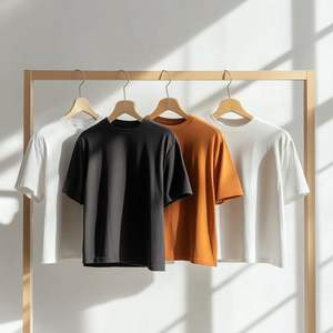 Camiseta de Algodón de Punto Premium para Hombre, Tejido Suave y Transpirable, Personalización de Marca Disponible, Fabricante al por Mayor - Product Image 1