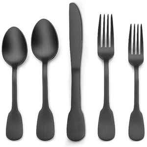 Juego de Cubiertos de acero inoxidable, hecho a mano, elegante, duradero, resistente al óxido, perfecto para cenar y ocasiones especiales, acero espejado - Product Image 6