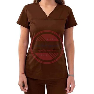 Customized Wholesale Nurse Hospital Uniforms Medical <b>Scrub</b> Top Medical Top - Product Image 6