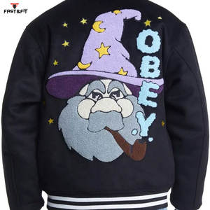 Top des tendances de haute qualité à manches longues vêtements d'hiver veste de baseball universitaire intelligente et élégante pour hommes - Product Image 3