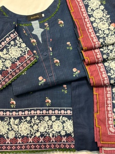 Ssumaira's PREMIUM PRINTED KHADDAR Airjet Digital Printed Khaddar Shirt Dupatta & Plain Dyed Khaddar Pants - Product Image 3