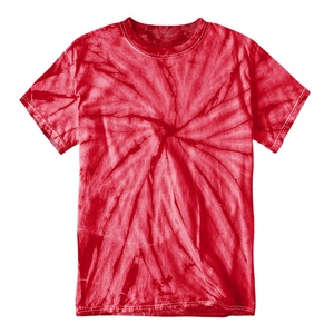 OEM personnalisé coton T-shirt hommes grande taille cravate teinture à manches courtes vêtements de sport décontractés nouveau design col rond couleur unie chemises - Product Image 1