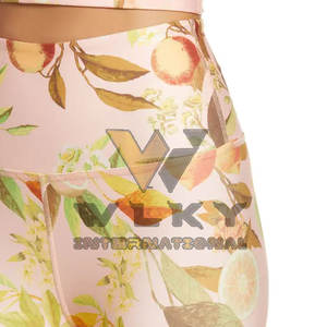 2023 New Arrival Women's High Quality Quick Dry Breathable Casual <b>Knitted</b> Print Fitness Waist Seamless Fabric <b>Leggings</b> - Product Image 4