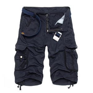 Short cargo oversize en pur coton multi-poches été décontracté multi-poches pour hommes short cargo en coton pour hommes de toutes les couleurs - Product Image 3