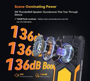 Teléfono Resistente KINGKONG POWER 5, Android 15, Pantalla HD+ de 6.88'' y 120Hz Ultra-Suave, Cámara Trasera de 64MP, Cámara Frontal de 16MP, G100, 15300mAh, 6+128GB, CUBOT - Product Image 6
