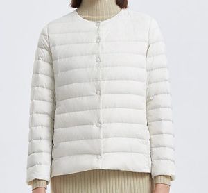 Chaqueta acolchada impermeable ultraligera para mujer, abrigo de invierno cálido acolchado con patrón sólido, Chaqueta corta teñida lisa - Product Image 3