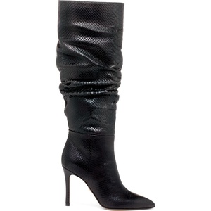 BEAUTIISOLES Stivali Alti Anaconda Blu Navy Taglia 7 con Punta Affusolata e Design Pam - Product Image 3