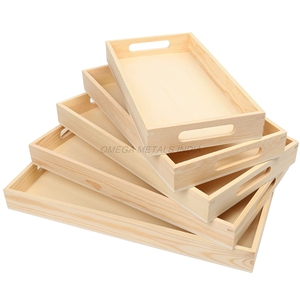 Vente en gros de plateaux en bois de couleur acacia chaude avec forme rectangulaire et design moderne, idéal pour le service et la décoration intérieure - Product Image 4