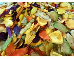 ผักและผลไม้ตากแห้งกรอบผสมสำหรับขนมผลไม้แห้งและผักแปรรูปและส่งจากผลผลิต - Product Image 1