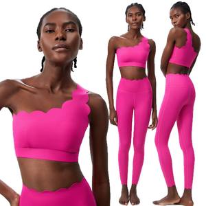 Off-shoulder Design <b>Plus</b>-<b>size</b> Running & Gym Workouts High Elasticity Two-piece Activewear <b>Set</b> for <b>women</b> <b>s</b> - Product Image 5