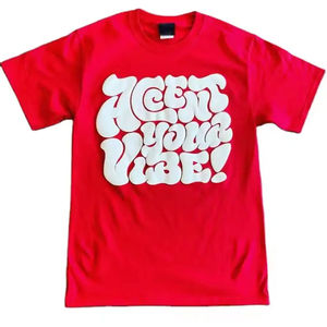 Camiseta de Manga Corta para Hombre, Diseño Nuevo 2025, Alta Calidad, Estilo Casual, Ropa Lisa con Estampado Puff a Bajo Precio - Product Image 2