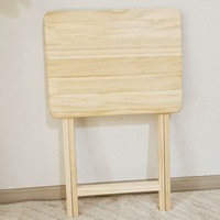 Table pliante moderne en bois massif, table de camping portable, table de pique-nique en bois gain de place pour jardin, plage, voyage, barbecue, fête