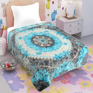 ผ้าห่มขนยาวสองชั้นสำหรับงานแต่งงานผ้าโพลีเอสเตอร์100% นุ่มพิเศษให้ความอบอุ่นผ้าห่มขนมิงค์หนาลายดอกไม้แบบยุโรปสำหรับฤดูหนาว - Product Image 4