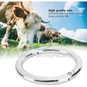 KAHLU-anillo ortopédico de Metal cromado para ganado, nariz, vaca, Toro, para granja, ganado, instrumento veterinario, 3,5 pulgadas - Product Image 6