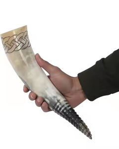 Cuerno Vikingo Medieval para Beber, Hecho a Mano, Pulido, Ecológico, 100% Natural, de Cuerno de Vaca, de la India - Product Image 2