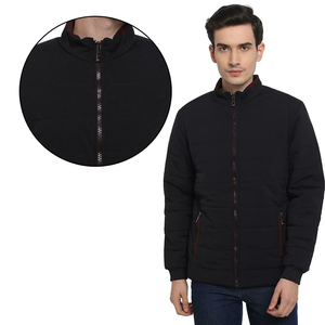 Precio razonable invierno cálido chaqueta de bombardero larga para hombre 100% fibra de bambú lienzo frente Logo impermeable transpirable Casual - Product Image 6