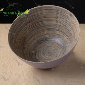 ชามซุปทำจากไม้ไผ่ม้วนมีสีสันธรรมชาติเป็นมิตรกับสิ่งแวดล้อมแบบใช้แล้วทิ้งสำหรับการรับประทานอาหารในห้องครัวงานแฮนด์เมดแบบเวียดนามสำหรับงานเลี้ยง - Product Image 3