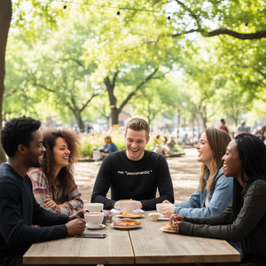 T-shirt promozionale a maniche lunghe Panromantic Meme Gender - Product Image 3