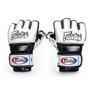 ถุงมือชกมวย Fairtex สีแดง โลโก้สั่งทำพิเศษ หนังแท้ น้ำหนักเบา กันน้ำ แบบผูกเชือก สำหรับฝึกซ้อมและแข่งขัน MMA มวยไทย - Product Image 3