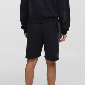 Pantalones cortos de lavado ácido hechos a medida para hombre, pegatina DTF personalizada, logotipo impreso, pantalones cortos de algodón con bolsillos laterales, pantalones cortos lavados para hombres - Product Image 3