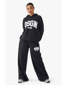 25 sudaderas con capucha de hombros caídos para mujer al por mayor, 450-550 DT, 100% algodón polar, color liso, de punto, extragrandes, hasta la rodilla - Product Image 6