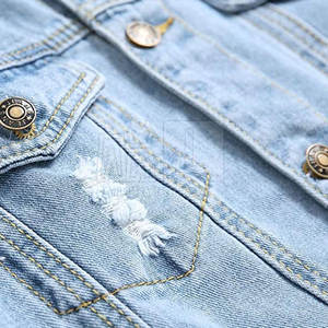 Chaqueta de Mezclilla para Hombre de Primera Calidad en Oferta, Chaqueta de Mezclilla Transpirable y Cómoda para Hombre en Venta en Línea - Product Image 4