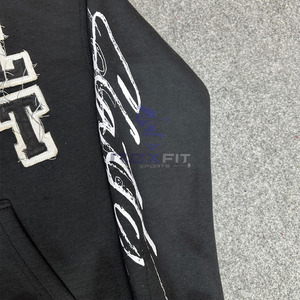 Nuevo estilo mejor material Llegó Sudadera con capucha impresa personalizada precios baratos fabricante superior hombres sudaderas con capucha personalizadas sudaderas con capucha para hombres - Product Image 4
