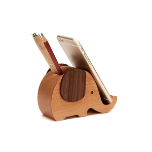 Soporte móvil de madera para la decoración de la Mesa del hogar tamaño personalizado en forma de corazón soporte móvil de madera - Product Image 3