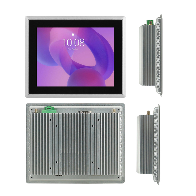 TouchWo 8 Inch Mini Industrial Panel PC | IP65 Embedded Full Aluminum | N5095/J6412 Windows/Android Touch Screen Monitor Stock