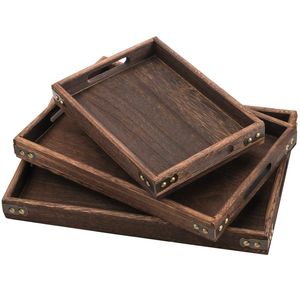 Plateau de service ovale en bois traditionnel, motifs sculptés à la main contemporains et modernes, artisanat en métal, adapté aux cadeaux, à la maison et à la cuisine - Product Image 4
