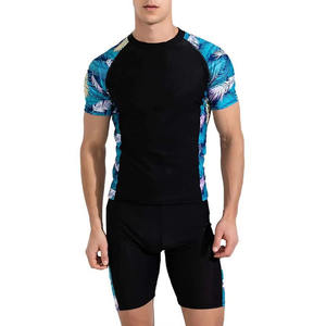 Ensemble de vêtements de sport décontractés pour hommes en été, t-shirt et short 2 pièces, tissu en terry, séchage rapide, marque privée - Product Image 2
