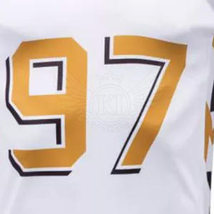 Nouvelle arrivée de vêtements de sport nom personnalisé imprimé 100% polyester tissu meilleur prix maillot de football américain - Product Image 6