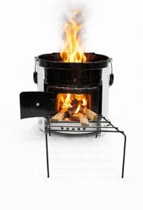 Cold Rolled Steel Modern Freestanding Wood Burning Biomass Heater Flame Safe Heating Cook <b>Stove</b> for Kitchen Appliance - Product Image 5