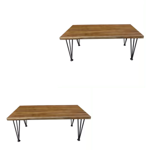 Table basse carrée convertible moderne en teck massif, fabriquée à la main en Indonésie - Product Image 5