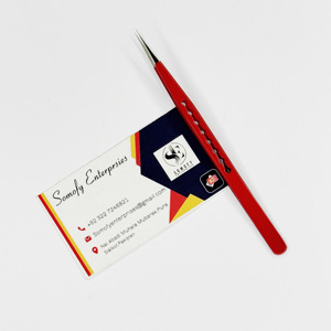 Pinzas de pestañas de acero inoxidable con etiqueta privada personalizadas profesionales Selección de volumen sostenible para extensión de pestañas - Product Image 5