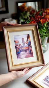 UTILISATEUR PERSONNALISÉ CADRE PHOTO EN BOIS CADRE PHOTO MARRON Bois Massif Rustique Cadres Photo Affichage pour Décoration Murale - Product Image 5