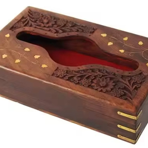 Traditional Style <b>Red</b> Designer Tissue <b>Box</b> For Home Office And Dining Table Décor With Elegant Look And Daily Functional Use - Product Image 1