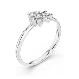 Anillo de Diamante Cultivado en Laboratorio de 0.12 CT, Claridad VVS-VS EF, Oro de 18KT, 14KT, 10KT y Plata 925, Oro Rosa, Amarillo, Blanco y Moissanita - Product Image 6