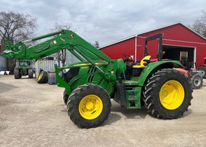 Tracteur agricole original assez utilisé John Deer 6105M ferme avec chargeur frontal H340 tracteur 4x4 - Product Image 6