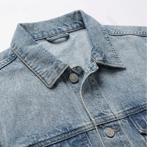 Chaqueta Vaquera Casual Entallada para Hombre, Reversible, el Mejor Diseño, Alta Calidad, Prenda Exterior Moderna, Duradera y a la Moda - Product Image 4