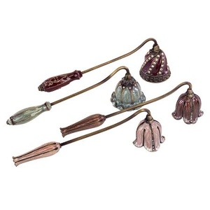 Fabriqué à la main en métal argenté bougie éteignoir luxe moderne décor à la maison élégant chambre décor articles parfum accessoires - Product Image 3