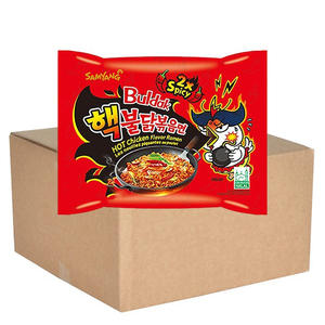 Ramen en tasse Samyang Buldak au goût de poulet épicé de qualité supérieure, 2x épicé, 70g, qualité supérieure, nouilles instantanées coréennes extra épicées - Product Image 2