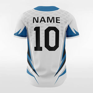 Camiseta de béisbol personalizada para hombre con tela de secado rápido y colores sublimados para la práctica en equipo y deportes competitivos - Product Image 2