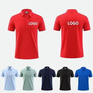 Polos de algodón de primera calidad, de secado rápido, transpirables, con diseño liso, teñidos, con logotipo y color personalizados, al por mayor. - Product Image 5