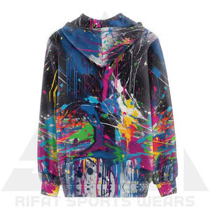 Sudadera con Capucha para Mujer, Estilo Hip Hop, Tejido de Felpa, Impresión por Sublimación de Primera Calidad, Personalizable en la Parte Delantera, Mezcla de Poliéster/Algodón - Product Image 2