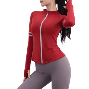 Female Long Sleeve Zip <b>Running</b> Sports <b>Jacket</b> - Product Image 1