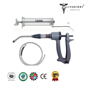 Injecteur vétérinaire semi-automatique Vaccinateur à injection continue pour bétail Pistolet à aiguilles Dose réglable Cheval Mouton Bovins Cochon - Product Image 6