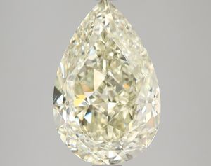 Fancy Light Gray Greenish Yellow 4,13 Quilates Brillante Modificado Pear Cut VS1 Clarity 100% Natural Fancy Loose GIA Diamonds OEM - Product Image 1